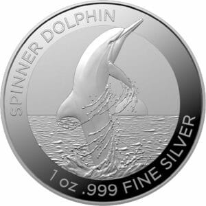 1 Unze Silber Spinner Delfin 2020 (Auflage: 25.000)