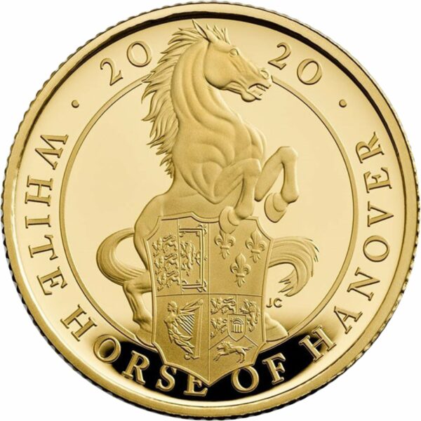 1/4 Unze Gold The Queen's Beasts The White Horse of Hanover 2020