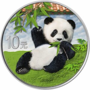 30g Silber China Panda 2020 (Auflage: 1.888 | coloriert | Produktkarte)