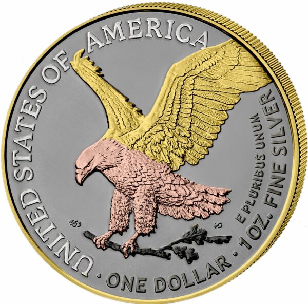 1 Unze Silber American Eagle 2023 The Elegance of Five Metals (Auflage: 50)