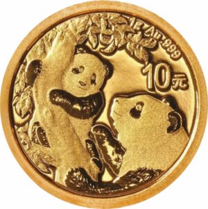 1g Gold China Panda 2021