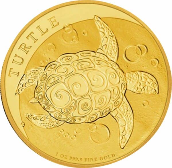 1 Unze Gold Niue Schildkröte 2021