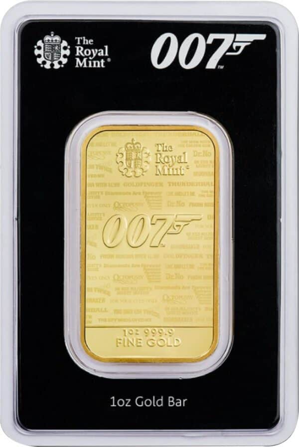 1 Unze Goldbarren James Bond No Time To Die 2020 (Auflage: 5.000)