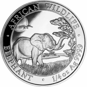 1/4 Unze Silber Somalia Elefant 2019