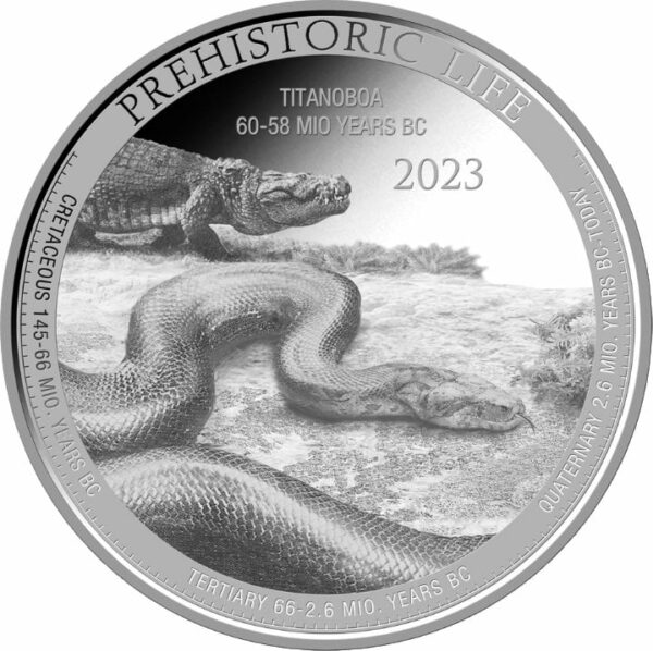 1 Unze Silber Prehistoric Life Titanoboa 2023 (Auflage: 10.000)