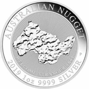 1 Unze Silber Welcome Stranger Nugget 2019 (Auflage: 30.000 | Perth Mint)