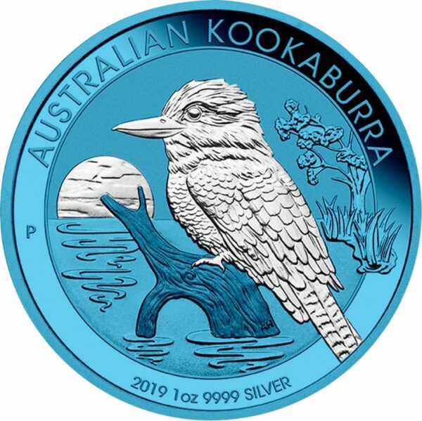 1 Unze Silber Kookaburra Space Blue 2019 (coloriert | Auflage: 500)