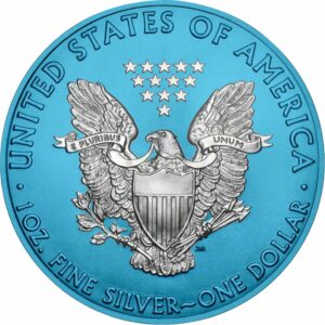 1 Unze Silber American Eagle Space Blue 2019 (coloriert | Auflage: 500)