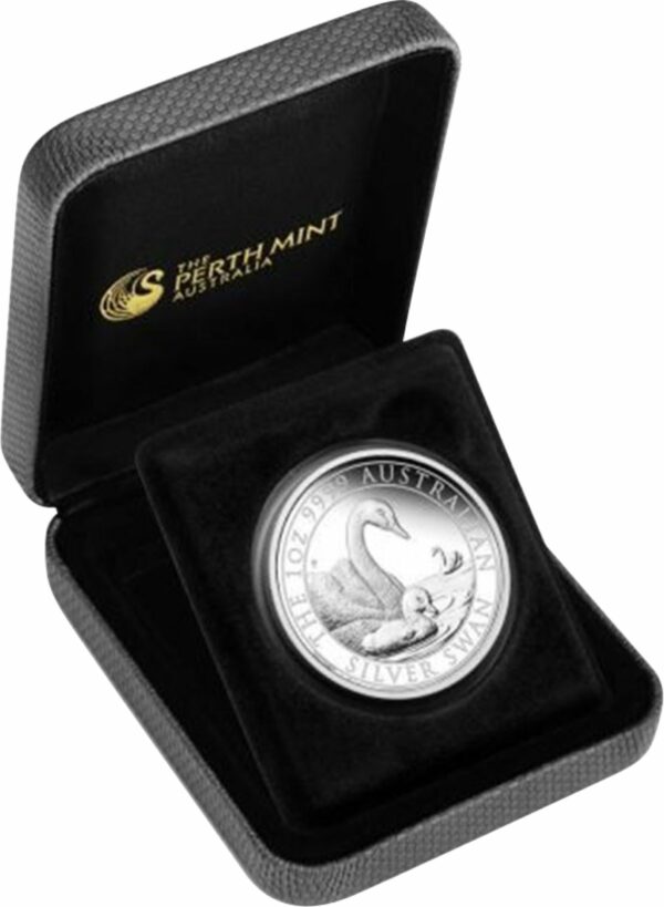 1 Unze Silber Perth Mint Schwan 2019 PP (Auflage: 2.500 | inkl. Etui)