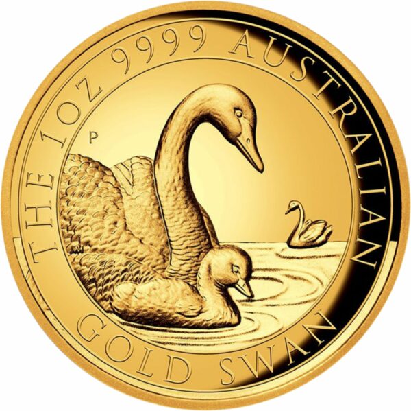 1 Unze Gold Perth Mint Schwan 2019 PP (High Relief | Auflage: 188)