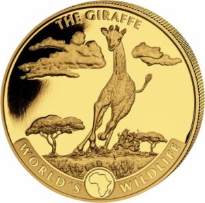 1 Unze Gold World's Wildlife Giraffe 2019 (Auflage: 1.000)