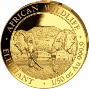 1/50 Unze Gold Somalia Elefant 2020 PP (Auflage: 1.000)