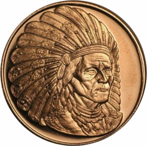 1 Unze Kupfermünze Sitting Bull