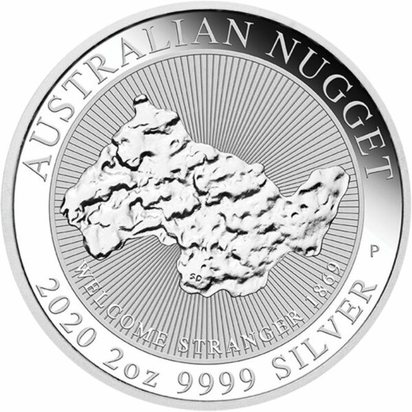 2 Unze Silber Welcome Stranger Nugget (Auflage: 10.000 | Perth Mint)