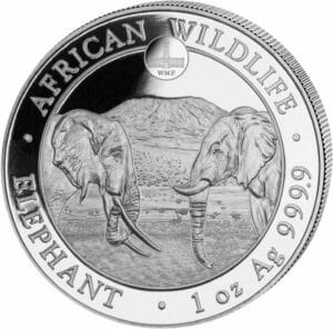 1 Unze Silber Somalia Elefant 2020 PM WMF (Privymark: World Money Fair Berlin | Auflage: 1.000 Stück)