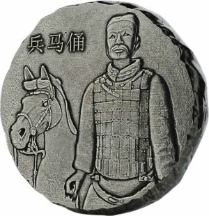 5 Unzen Silber Fiji Terracotta Army 2019 (Auflage: 1.500 | Stoffbeutel | Antik-Finish)