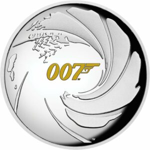 1 Unze Silber James Bond 007 PP (Auflage: 5.000 | High Relief | teilvergoldet)