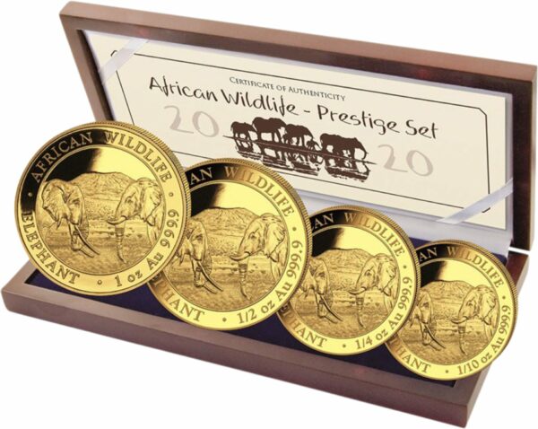 Gold Somalia Elefant Prestige Set PP 2020 (Auflage: 300 )