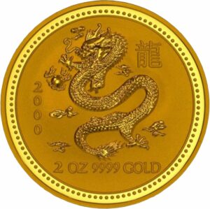 2 Unze Gold Lunar I Drache 2000