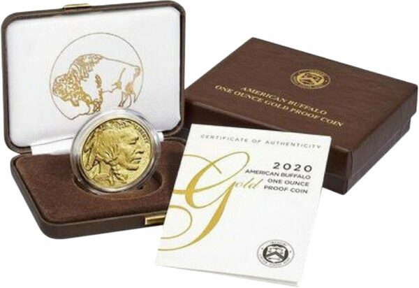 1 Unze Gold American Buffalo 2020 PP (Polierte Platte | inkl. Etui)