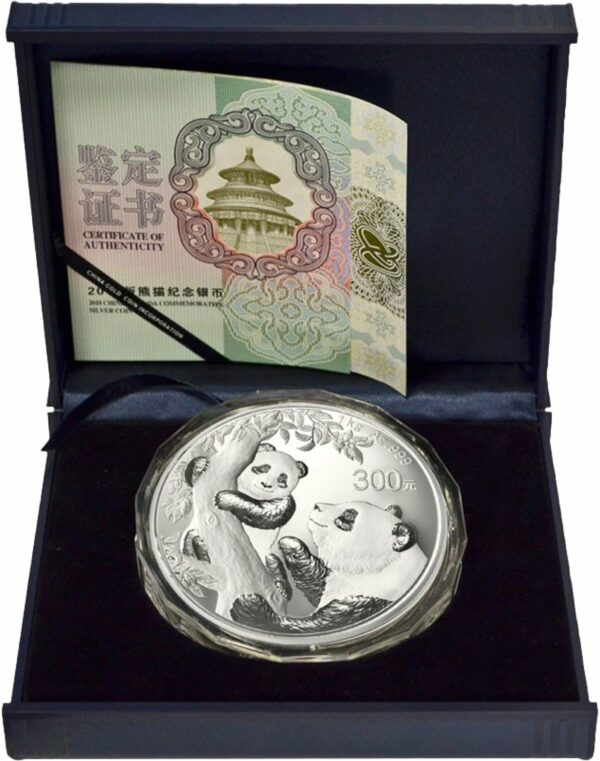 1kg Silber China Panda 2021 PP (Polierte Platte | Auflage: 20.000)