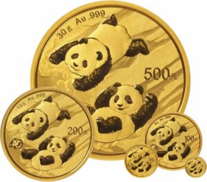 Gold China Panda Satz 2022