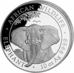 10 Unze Silber Somalia Elefant 2021