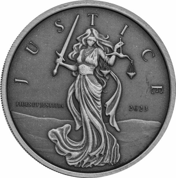 1 Unze Silber Lady Justice 2023 AF (Auflage: 10.000 | Antik Finish)