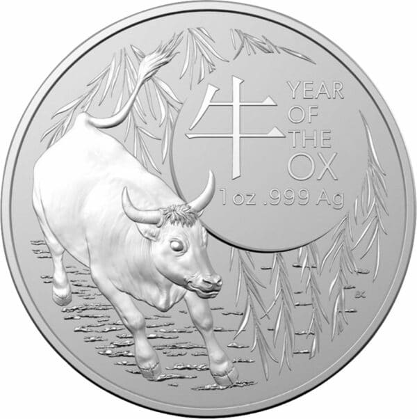 1 Unze Silber Jahr des Ochse RAM 2021 (Auflage: 50.000 | Royal Australia Mint)