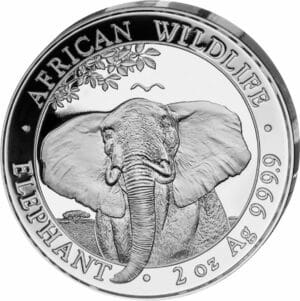 2 Unze Silber Somalia Elefant 2021