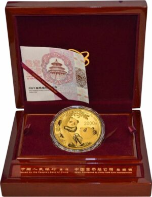 150g Gold China Panda 2021 PP (Auflage: 10.000 | Polierte Platte)