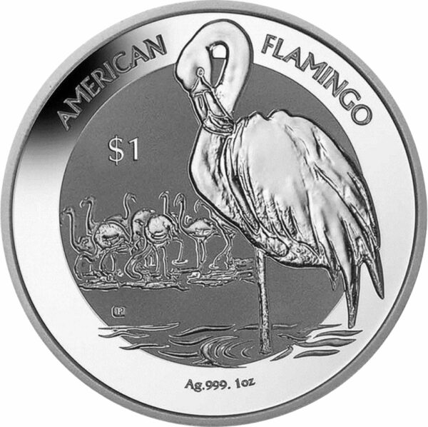 1 Unze Silber Amerikanischer Flamingo 2021 (Auflage: 10.000 Stücke)