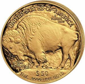 1 Unze Gold American Buffalo 2021 PP (Polierte Platte | inkl. Etui)