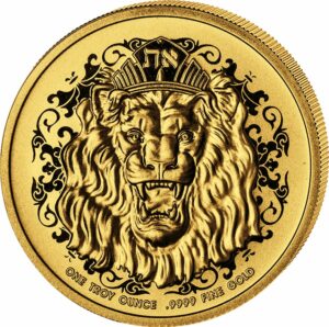 1 Unze Gold Roaring Lion 2023 (Auflage: 250 | Polierte Platte)