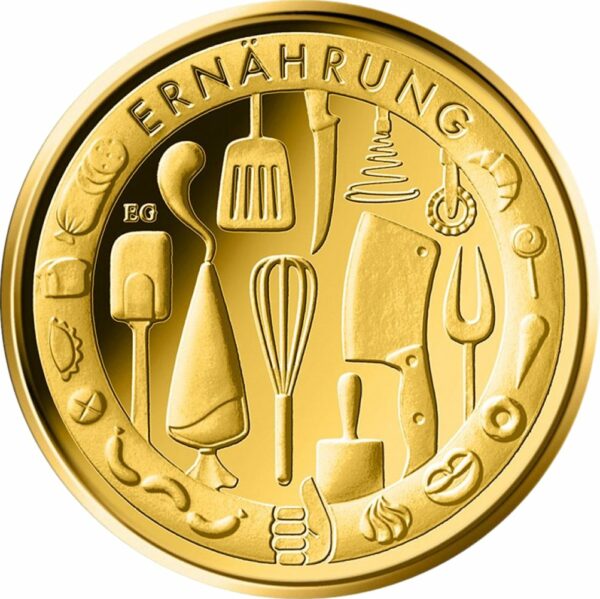 1/4 Unze Gold 50 Euro Ernährung 2023 (Auflage: 20.000 | Buchstabe A)