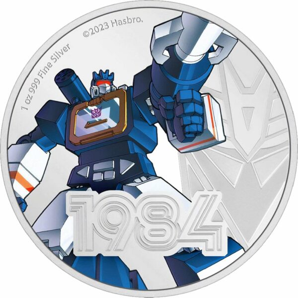 1 Unze Silber Transformers - Soundwave 2023 PP (Auflage: 3.000 | Polierte Platte)