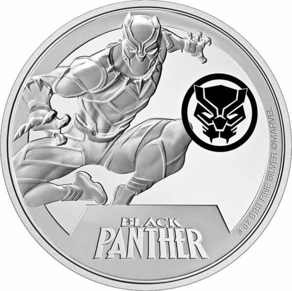 3 Unze Silber Marvel Classics Black Panther 2023 PP (Auflage: 1.000 | coloriert | Polierte Platte)