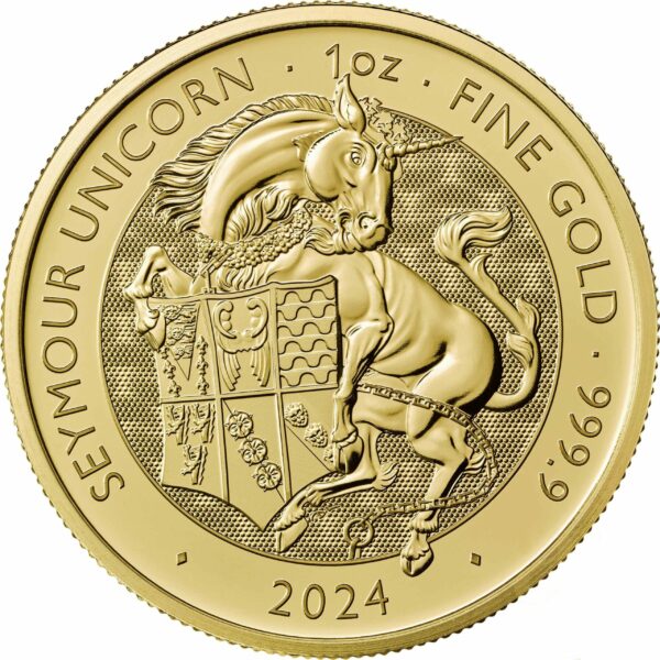 1 Unze Gold The Royal Tudor Beasts Seymour Unicorn 2024