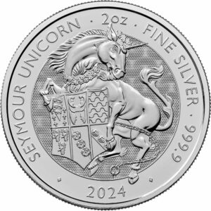 2 Unzen Silbermünze Tudor Beasts Seymour Unicorn 2024