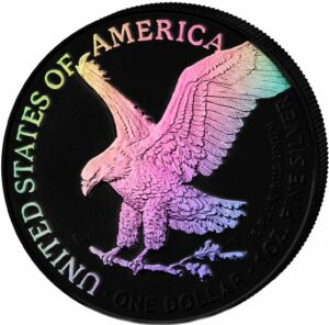 1 Unze Silber American Eagle 2023 Ruthenium-Hologramm Edition (Auflage: 100)