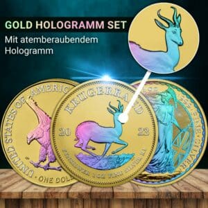 Golden Hologramm Set (3 x 1 Unze Silber)