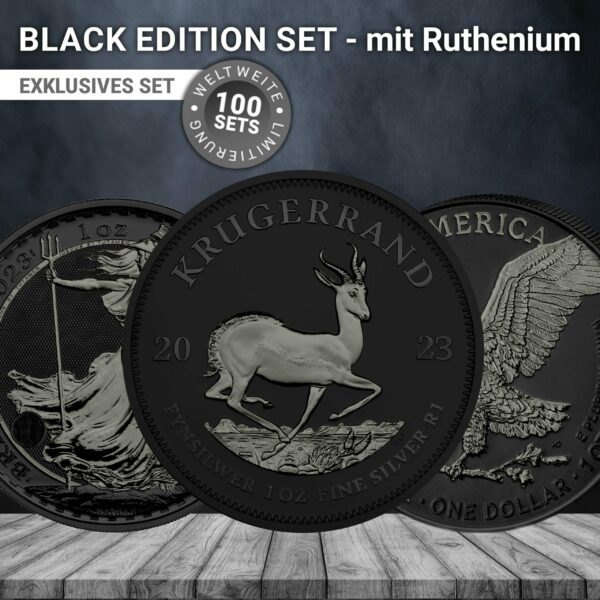 Ruthenium Black Edition Set  (3 x 1 Unze Silber)