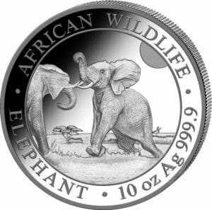 10 Unze Silber Somalia Elefant 2024