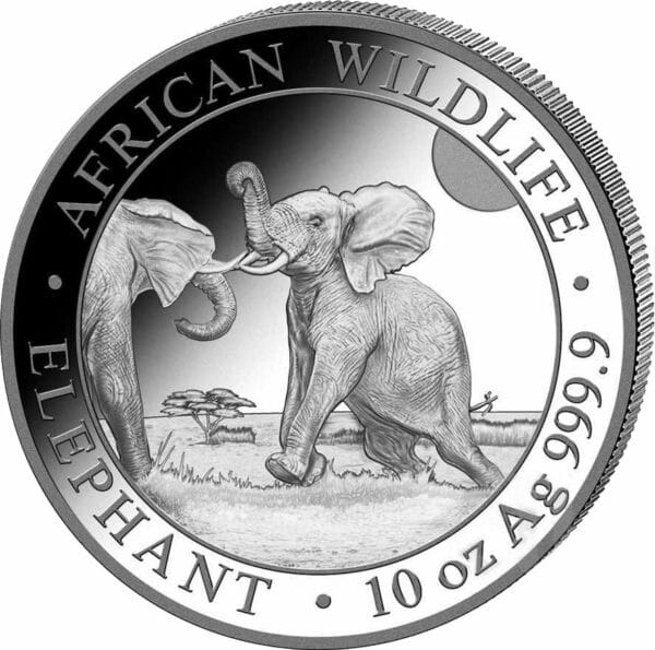 10 Unze Silber Somalia Elefant 2024