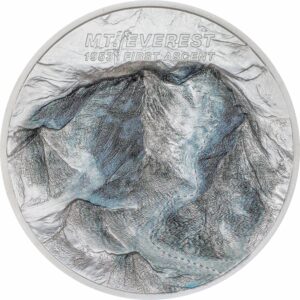 2 Unze Silber Mount Everest First Ascet 2023 (Auflage: 1.953 | High Relief | Polierte Platte)