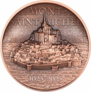 50 g Kupfer Mont-Saint-Michel 2023 AF (Auflage: 5.000 | Antik Finish)