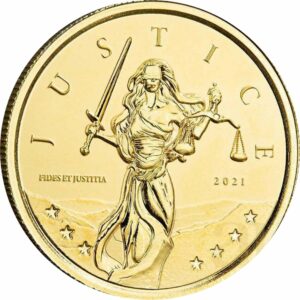 1 Unze Gold Lady Justice 2021 (Auflage: 1.000)