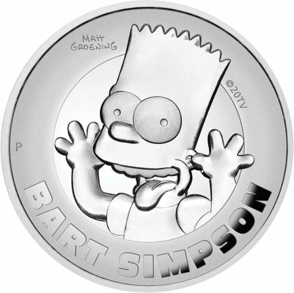 2 Unze Silber Bart Simpson 2022 PP HR (Auflage: 3.000 | Polierte Platte | High Relief)