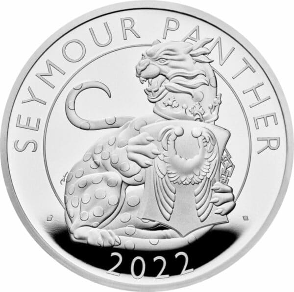 1 Unze Silber Tudor Beasts Seymour Panther 2022 PP (Auflage: 6.000 | Polierte Platte)