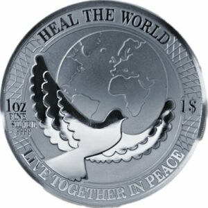 1 Unze Silber Friedensunze - Heal the World 2022